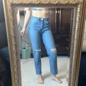 Zara mom jean size 4